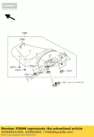 530660161MA, Kawasaki, sedile-assy, ??doppia, w / band, bl kawasaki zzr  b d a zx1400 c zzr1400 abs 1400 , Nuovo