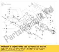 666337, Piaggio Group, soporte de bloqueo silencioso piaggio liberty 125 150 2011 2014, Nuevo