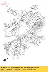 Aquí puede pedir tapa, cubierta lateral de Yamaha , con el número de pieza B04F17160000: