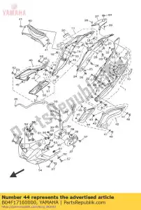 yamaha B04F17160000 couvercle, couvercle latéral - La partie au fond