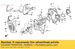 Aqui você pode pedir o conjunto de capa, fr. (wl) * nha4 em Honda , com o número da peça 64300KTW900ZB: