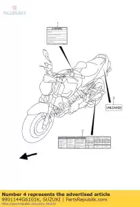 Suzuki 9901144G6101K manuale, proprietario s - Il fondo