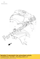 5318202E00, Suzuki, parafango riparato suzuki ay 50 2005 2006, Nuovo