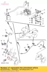 Aqui você pode pedir o conjunto do sensor de roda, em Yamaha , com o número da peça BS28597001: