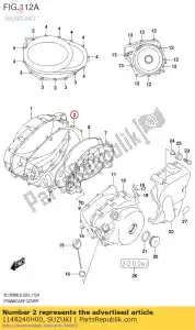 suzuki 1148240H00 pakking, cl deksel - Onderkant