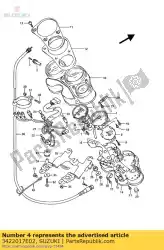 toerenteller van Suzuki, met onderdeel nummer 3422017E02, bestel je hier online: