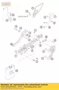 ktm 6101305004401 d?wignia peda?u hamulca kpl 05 - Dół