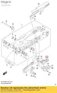 Suzuki 6134135G00 guía, cadena - Lado inferior