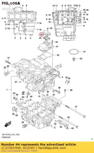 suzuki 1137201H00 cover,breather - Bottom side