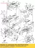 BS7F172H00P3, Yamaha, panneau 4 yamaha  300 320 2020 2021, Nouveau