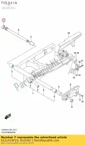 suzuki 6121419F10 nut, rr swgarm p - Lado inferior