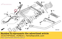 Aquí puede pedir resorte, interruptor de parada de Honda , con el número de pieza 35357HP5600: