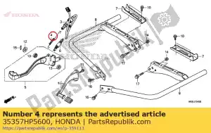 Honda 35357HP5600 resorte, interruptor de parada - Lado inferior