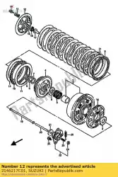 Ici, vous pouvez commander le disque, pression auprès de Suzuki , avec le numéro de pièce 2146217C01: