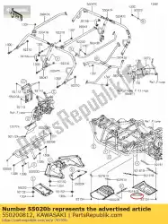 Qui puoi ordinare 01 guardia, slitta, rr da Kawasaki , con numero parte 550200812: