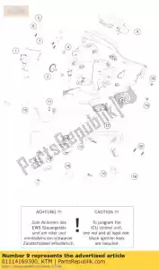 ktm 61114169300 compteur de vitesse 10 - La partie au fond