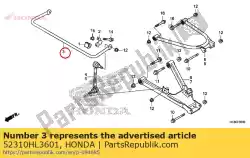 lente, vr. Stabilisator (22mm) van Honda, met onderdeel nummer 52310HL3601, bestel je hier online: