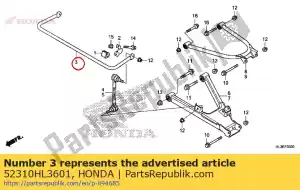 honda 52310HL3601 lente, vr. stabilisator (22mm) - Onderkant