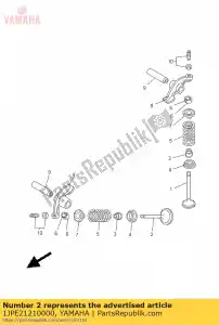 yamaha 1JPE21210000 klep, uitlaat - Onderkant