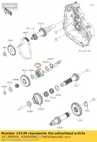 131390004, Kawasaki, 01 shifter, fr / rr kawasaki  400 2017 2018 2019 2020 2021, Novo