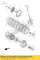 drukplaat 2 van Yamaha, met onderdeel nummer 4C8163600000, bestel je hier online: