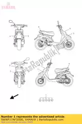 Qui puoi ordinare foglio master grafico 6 da Yamaha , con numero parte 5WWF17AFD000: