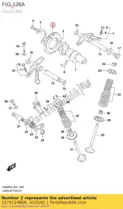 suzuki 1274124B00 tandwiel, cam sh - Onderkant