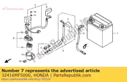 Ici, vous pouvez commander le couvercle b, interrupteur magnétique auprès de Honda , avec le numéro de pièce 32416MF5000: