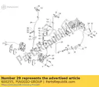 600255, Piaggio Group, Z?ama? rury gilera nexus 500 1998 2006 2009, Nowy
