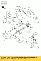 180910717, Kawasaki, silenciador body-comp, lh kawasaki vn voyager custom k classic d b tourer f vulcan e a vn1700 abs 1700 , Nuevo