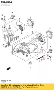 suzuki 0912504031 schroef, koplamp - Onderkant