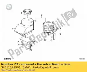 bmw 34311241961 arrière du réservoir de fluide (jusqu'à 12/1992) - La partie au fond