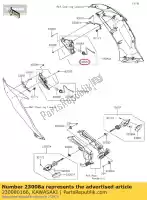 230080166, Kawasaki, zespó? gniazda, r. ex650eff kawasaki  er-6f zx 600 636 650 2013 2014 2015 2016 2017 2018 2019 2021, Nowy