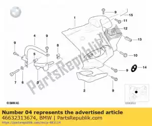 bmw 46632313674 beugel rechts - Onderkant