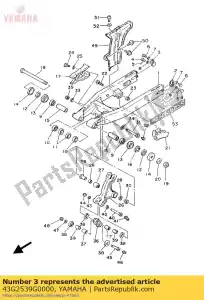 Yamaha 43G2539G0000 placa 2 - Lado inferior