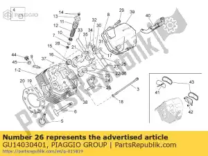 Piaggio Group GU14030401 lh rocker arm assy - Bottom side