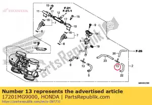 honda 17201MG9000 joint a, tube à vide - La partie au fond