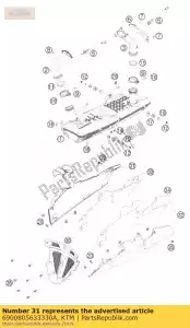 ktm 6900805633330A exh. cov. r/s cpl. bl. br. rc8 - Bottom side