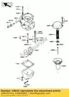 140431010, Kawasaki, filter, vlotterklep z1000-k1 kawasaki gpz 750 1985 1987, Nieuw