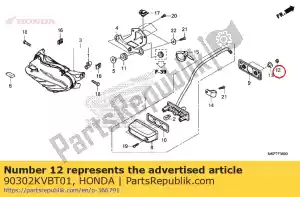 honda 90302KVBT01 nakr?tka, u, 5 mm - Dół