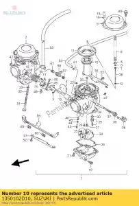 suzuki 1350102D10 soupape, piston - La partie au fond