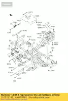 110521181, Kawasaki, suporte, diferencial frontal kvf650-a1 kawasaki kvf 650 2002 2003, Novo