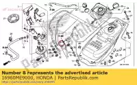 16960ME9000, Honda, tubo, junta de três vias honda gl goldwing a nc  xa integra d dct xd dtc sd bagger f6 b vfr riii s vt shadow c x sa gold wing deluxe abs 8a vt1100c vfr400r3 gl1800a gl1800 airbag nc700d nc700s nc700sa nc700sd nc700x nc700xa nc700xd gl1800b vfr800f vfr800x crossrunner crf450l nc75, Novo