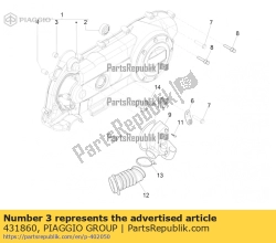 Aprilia 431860, Buisson, OEM: Aprilia 431860