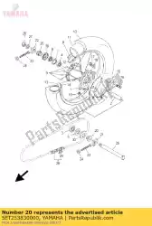 Ici, vous pouvez commander le col, roue auprès de Yamaha , avec le numéro de pièce 5ET253830000: