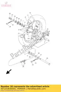 yamaha 5ET253830000 col, roue - La partie au fond