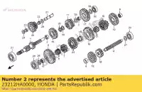 23212HA0000, Honda, cespuglio, 17 millimetri honda trx400fw fourtrax foreman trx450es es trx450fe 400 450 , Nuovo