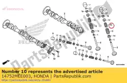 Here you can order the spring, in. Valve inner from Honda, with part number 14752MEE003: