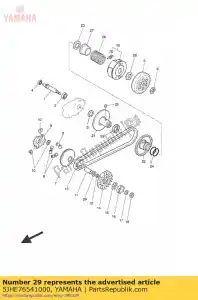 yamaha 5JHE76541000 distanziatore 1 - Il fondo