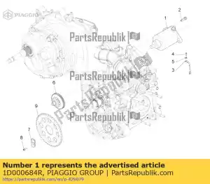 Piaggio Group 1D000684R startmotor - Onderkant